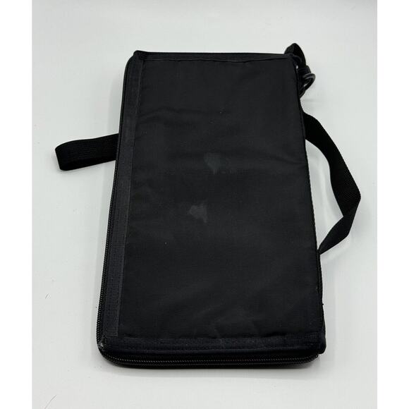 LL Bean Travel Long Wallet Organizer Cards Passport Document Holder Black - Picture 2 of 8